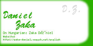 daniel zaka business card